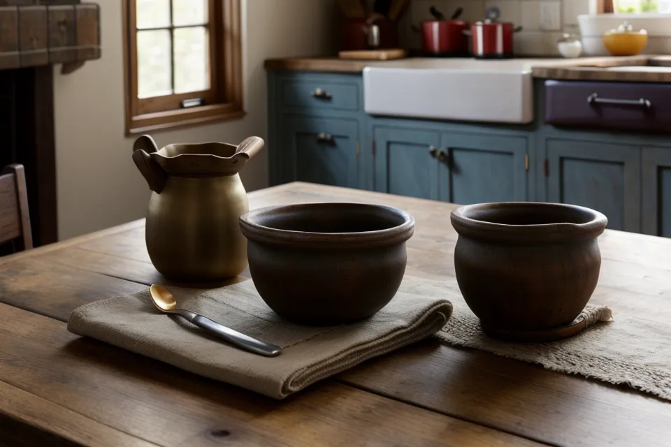 Celular boca abajo sobre una mesa de madera junto a una taza de café.