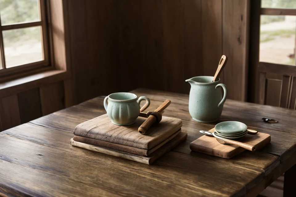 Cuaderno abierto con anotaciones personales en una mesa de madera