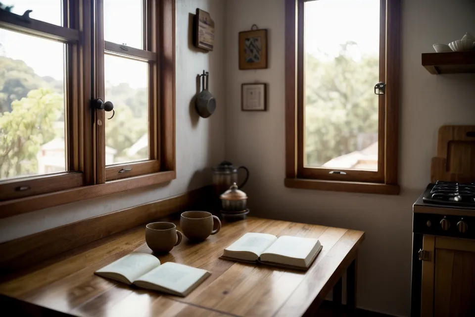 Manos de una pareja compartiendo un mate en la mesa de la cocina, sugiriendo diálogo.